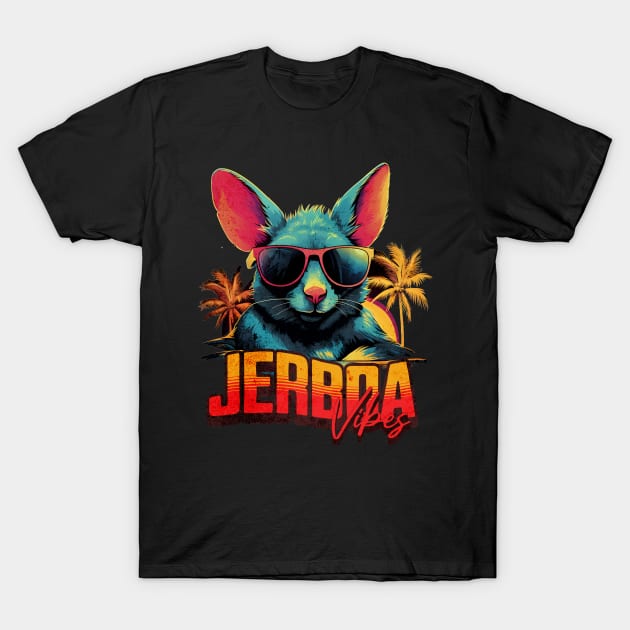 Retro Wave Chillout Jerboa T-Shirt by Miami Neon Designs